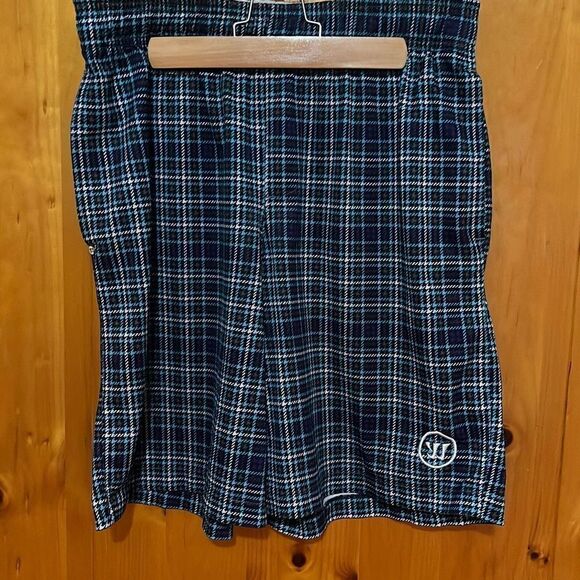 Warrior Men's Houndstooth Plaid Drawstring Active Shorts - Picture 1 of 8